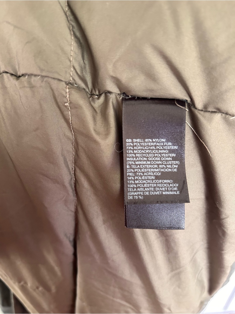 The North Face Arctic Goose Down Parka Gray size large - Picture 8 of 8